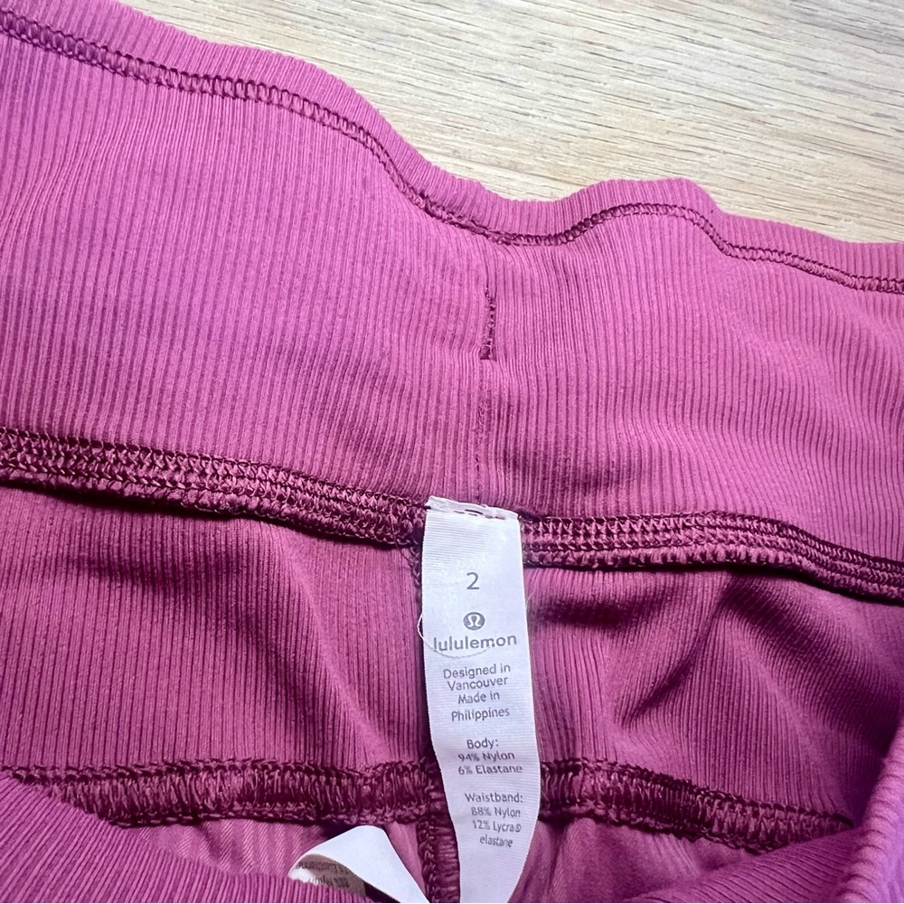 Lululemon Pink Dance Studio Mid-Rise Cropped Pants | Size 2 - Picture 7 of 11